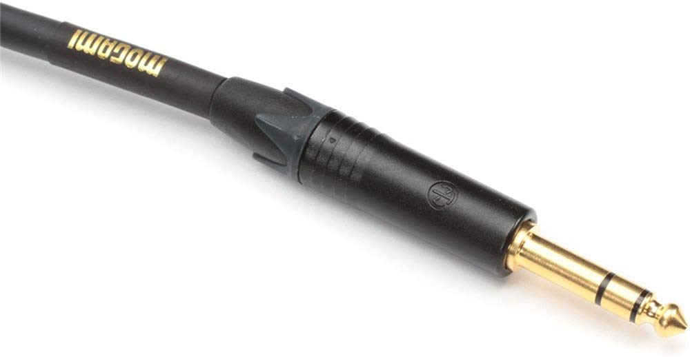 Mogami Gold Insert Ts 12 Insert Cable, 1/4'' Straight Trs Male Plug To Dual 1/4'' Straight Ts Male Plug Send/Receive Connectors,