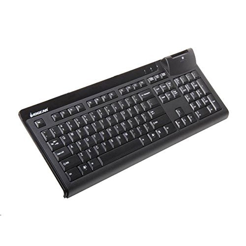 Iogear Gkbsr201 104 Key Keyboard With Built In Common Access Card Reader
