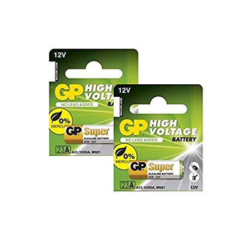 Gp 12V Alkaline Batteries   Size 23A   2 Pack