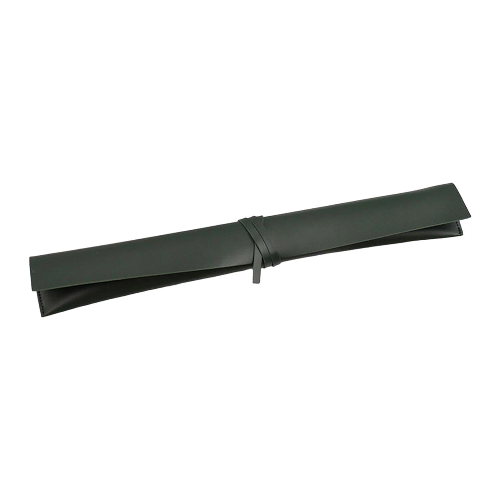 Merishopp Pu Leather Drumstick Bag Lightweight Practical Professional Drum Accessories Dark Green