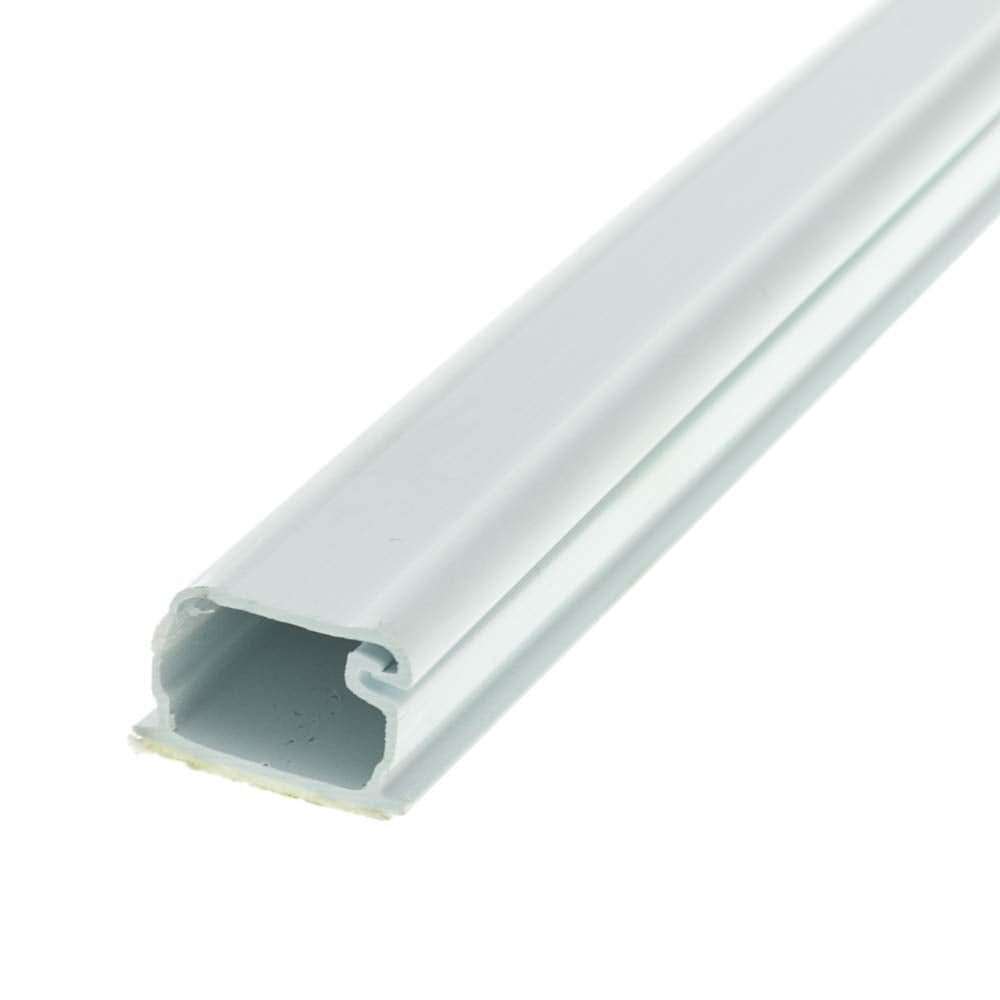 Cable Wholesale 1.75 Inch Surface Mount Cable Raceway, White, Straight 6 Foot Section