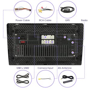 Bestycar Waterproof Navigation Connector Vehicle Waterproof Gps Navigation Antenna With Sma Male Connector For Car Radio Stereo Head Unit Gps Navigation System