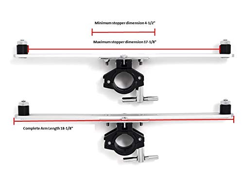 Gibraltar Sc Gemc Electronic Mount Arm With Clamps Pair