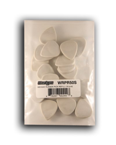 Wedgie Wrpr50S 5.0Mm Soft Wedgie Rubber Pick Refill, 18 Pieces