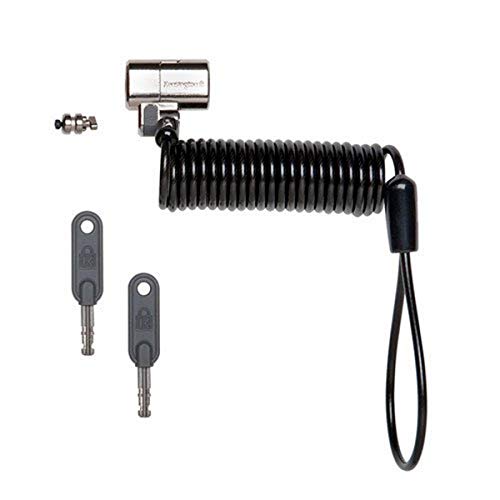 Kensington K64699Us Clicksafe Portable Keyed Laptop Computer Lock,Black, Silver