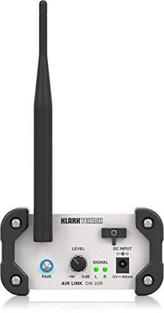 Klark Teknik Air Link Dw 20R 2.4 Ghz Wireless Stereo Receiver For High Performance Stereo Audio Broadcasting