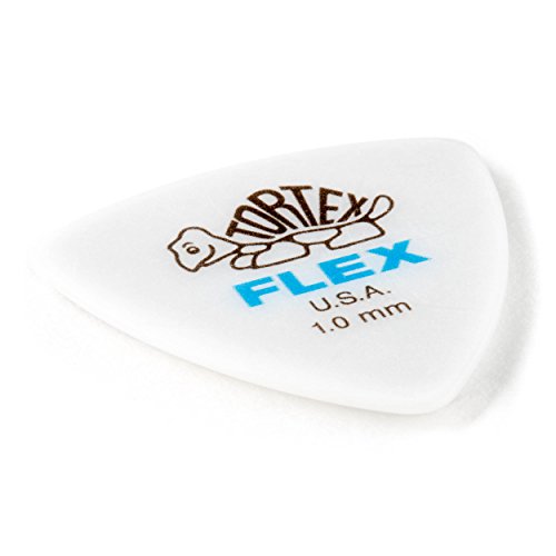 Jim Dunlop Dunlop Tortex Flex Triangle 1.0Mm Blue Guitar Pick 72 Pack (456R1.0)