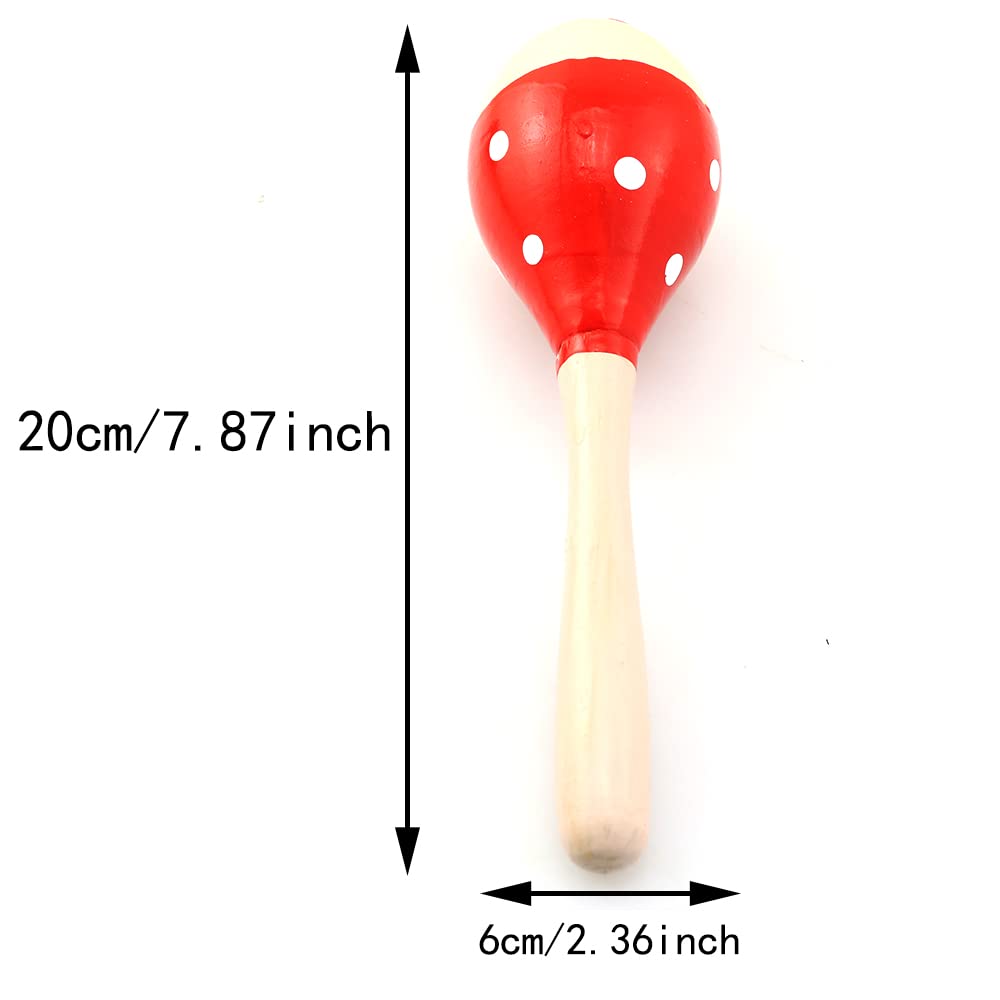 Maracas Bllndx 1Set Bright Vibrant Sound Musical Instrument, Wood Maracito
