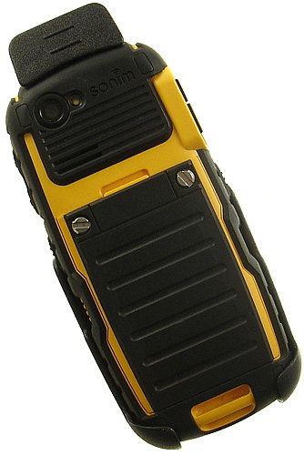 Nakedcellphones New Black Spring Clip Belt Holster Rotating Case For Sprint Sonim Xp Strike Xp3410, Telus/At&T Bolt Xp5560, Bel