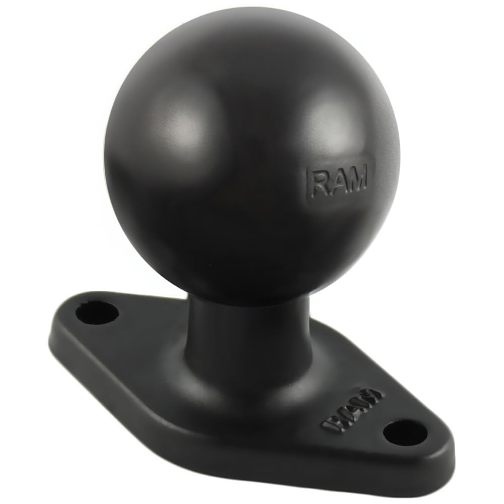 RAM Mounts Diamond Plate Adapter with AMPS Hole Pattern, B Size 1 Ball Base for Device Holders & Mount Integration RAM-238U