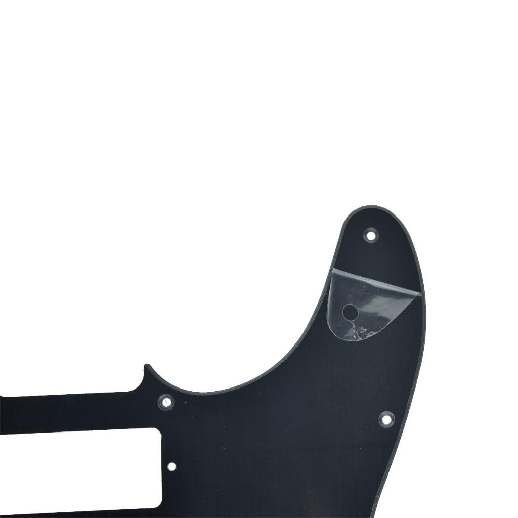 Kaish Tele Style Pickguard Guitar Pick Guard Scratch Plate With Mini Humbucker Pickup Hole For Tele/Telecaster Matte Black