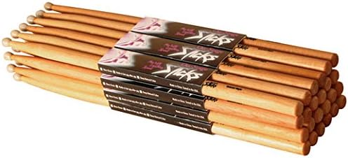 Hickory Drum Sticks (5A, Nylon Tip, 12Pr)