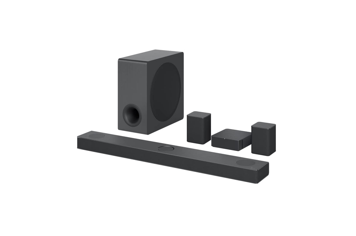 Lg S80Qr 5.1.3Ch Sound Bar With 4Ch Rear Speakers, Bluetooth, Wi Fi,Center Up Firing,Dolby Atmos Dts:X,Works With Airplay2, Spot
