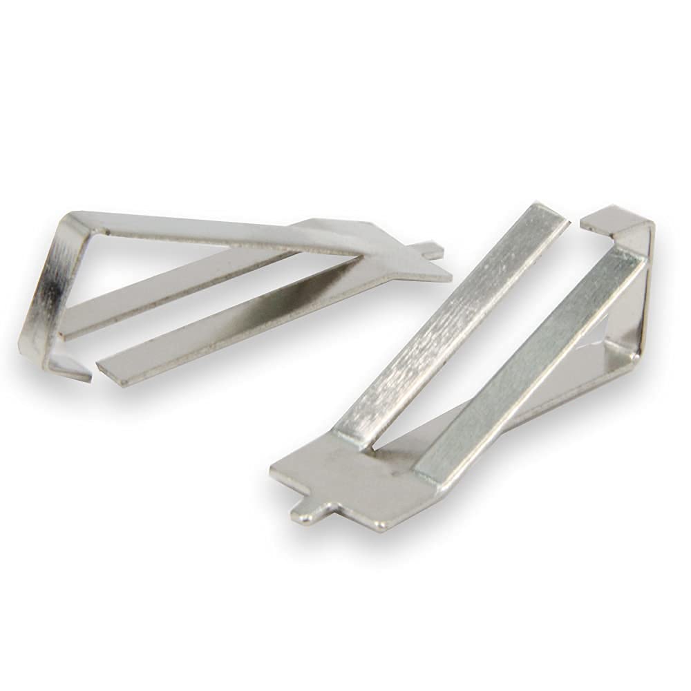 Zeberoxyz 10Pcs Glass Bed Spring Turn Clips,Stainless Steel Glass Bed Clips Platform Clamps Stable For Creality Ender 3 Pro, End