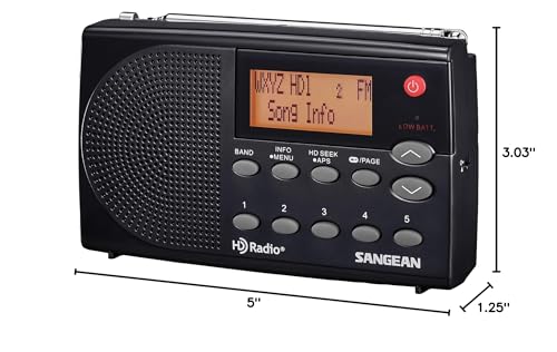 Sangean Hdr 14 Hd Radio/Fm Stereo/Am Portable Radio, Standart , Black