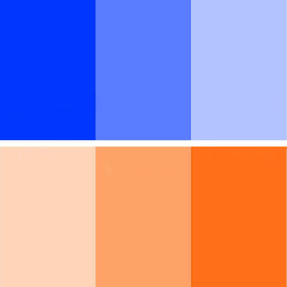 Color Correction Gel Filter 6 Pack 16X20 Inches Blue Orange Photography Lighting Gels Sheet For Photo Studio Flashlight Led Ligh