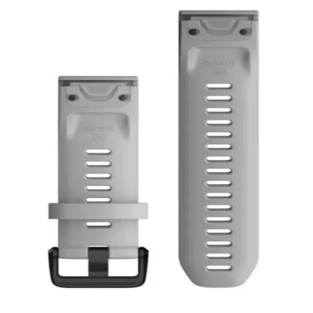 Garmin Quickfit Watch Band, Powder Gray Silicone, 20Mm