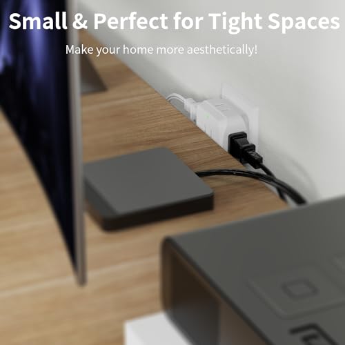 Generic Multi Plug Wall Outlet 2 Pack, 5 Outlets Plug Adapter,Outlet Splitter Cruise Ship Essentials, Wall Outlet Extender For T