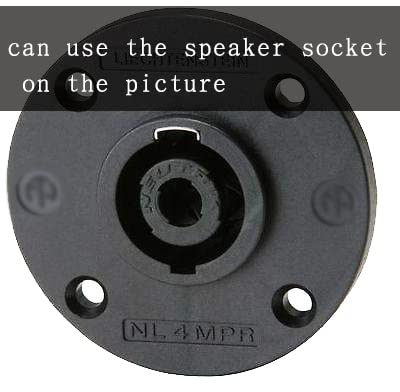 Arklove Speakon To 1/4 Adapter Na4Ljx Connector Upgraded 1/4'' Inch Ts Jack Female To Nl4Fc Male Converter Are For Converting Ca