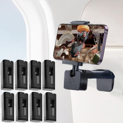 8 Pack Airplane Phone Holder For Iphone Samsung And Other Phones Travel Essentials Accessories Cruise Car Mount Cell Stand Air P