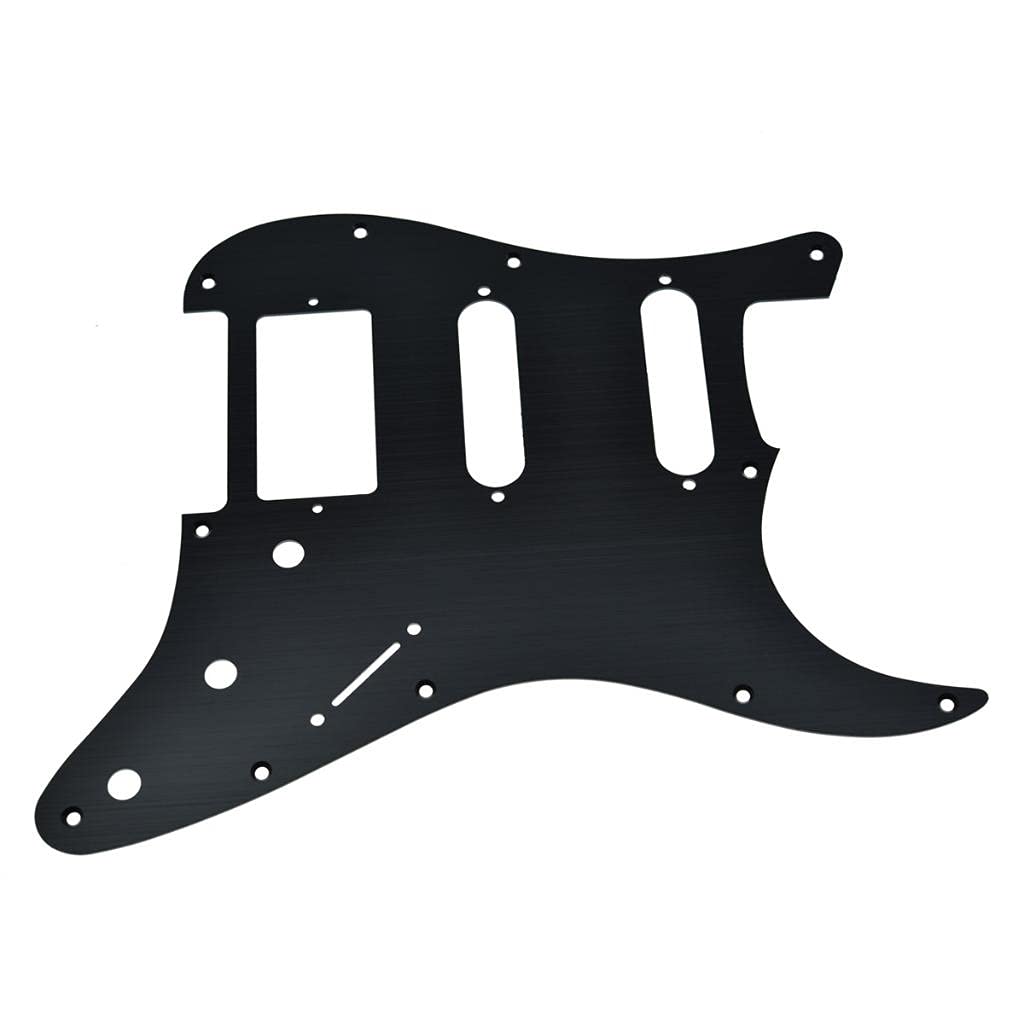 Kaish 11 Hole Metal Aluminum Anodized Modern Style St/Strat Hss Pickguard Guitar Pick Guard Scratch Plate For Usa/Mexico Stratoc