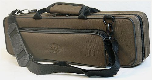 Sky C Flute Lightweight Case with Shoulder Strap (Olive Brown)