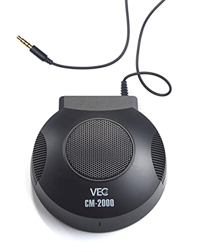 CM-2000 Boundary Desktop Conference Microphone with Playback Speaker and TRRS 3.5mm Plug