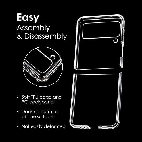Ziulqik For Samsung Galaxy Z Flip 3 Case, Clear Shockproof Zflip3 Phone Cover, Slim Thin Protective Silicone Cases For Flip3 5G