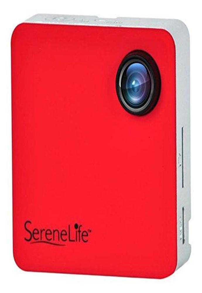 SereneLife Clipon Wearable Camera 1080p Full HD with Builtin WiFi, Ideal for Classroom to Record the Lecture, Sports, Jogging