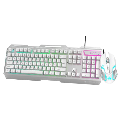 Zebronics Transformer Gaming Keyboard And Mouse Combo,Braided Cable,Durable Al Body,Multimedia Keys And Gaming Mouse With 6 Butt