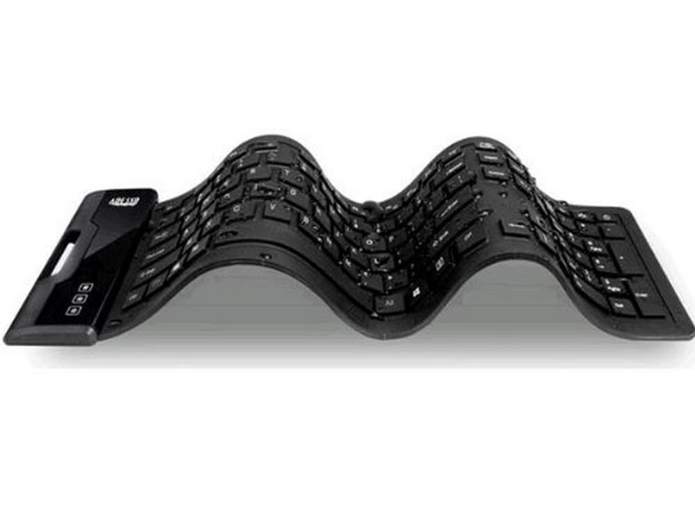 Adesso Slimtouch 232 Antimicrobial Waterproof Flexible Keyboard For Windows 8/7/Vista/Xp/2000 (Akb 232Ub), Black