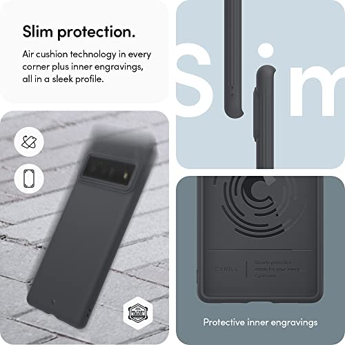 Cyrill Stone Compatible With Google Pixel 6 Pro Case (2021), Slim Protective Tpu With Smooth, Anti Scratch Feel   Dusk