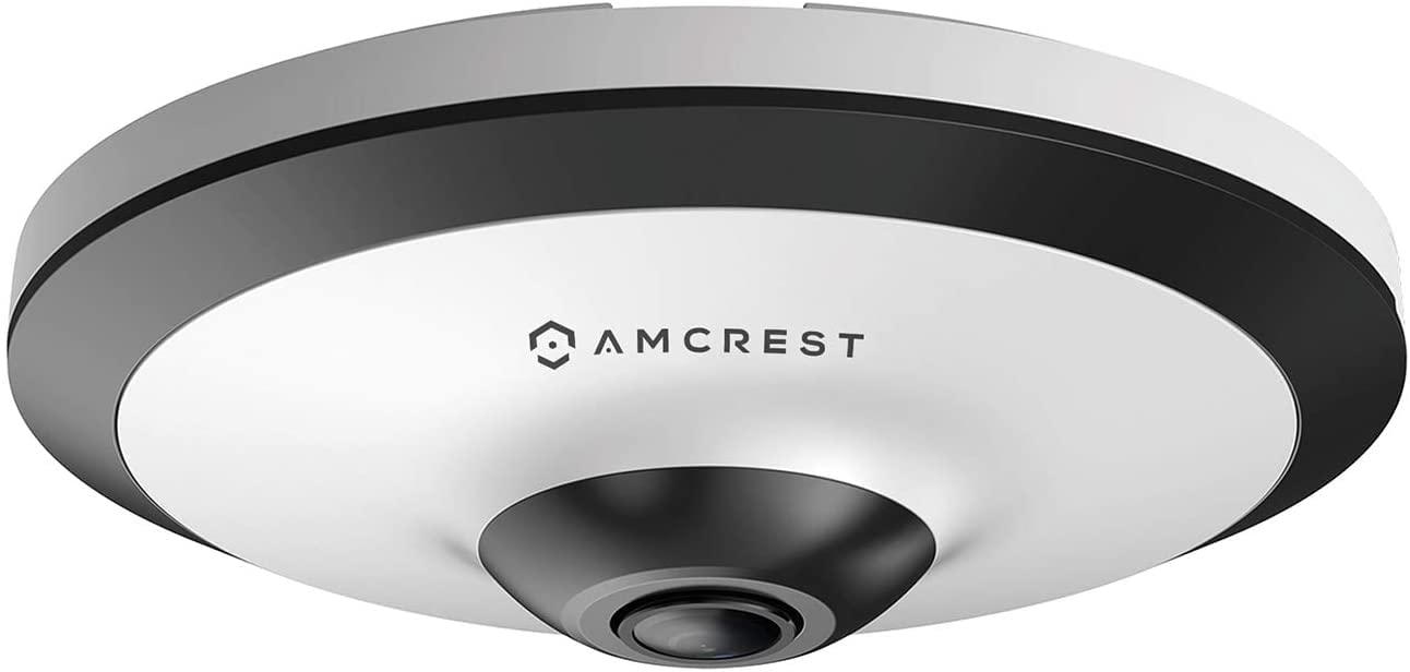 Amcrest Fisheye Ip Poe Camera, 360 Panoramic 5 Megapixel Poe Ip Camera, Fish Eye Security Indoor Camera, Ivs Features And People