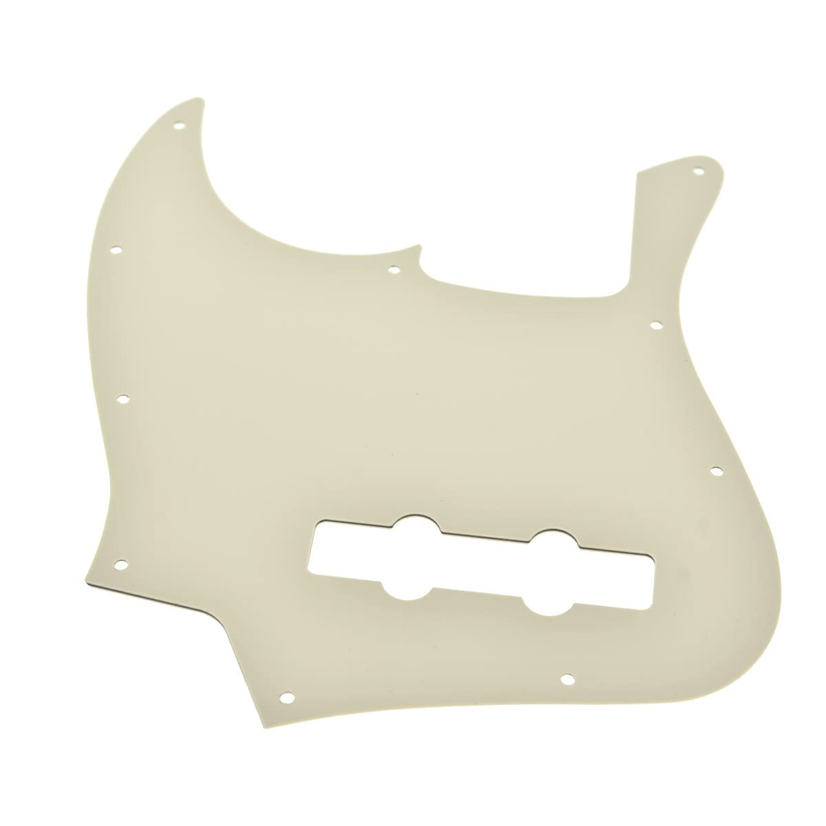 Kaish 4 String J Bass Style Pickguard Bass Pick Guard Scratch Plate For Jazz J Bass Made In Usa/Mexico Aged White