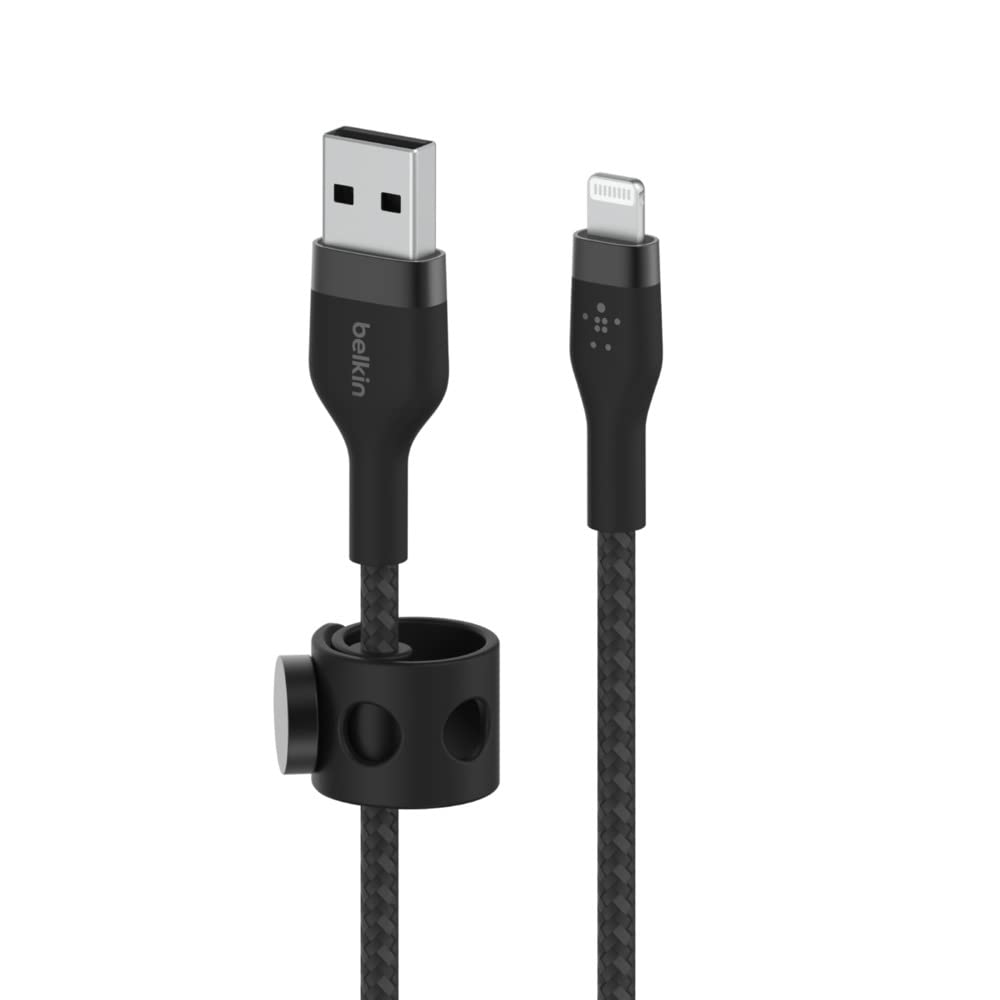 Belkin Boostcharge Pro Flex Braided Usb Type A To Lightning Cable (1M33Ft), Mfi Certified Charging Cable For Iphone 14, 13, 12,