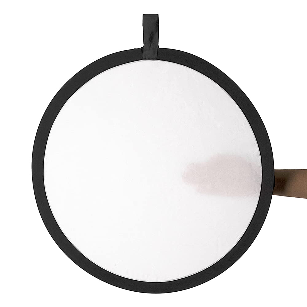 Fotodiox 22In 5 In 1 Collapsible Reflector Panel With Bag For Photography And Video   Black, Gold, Silver, Translucent, And Whit