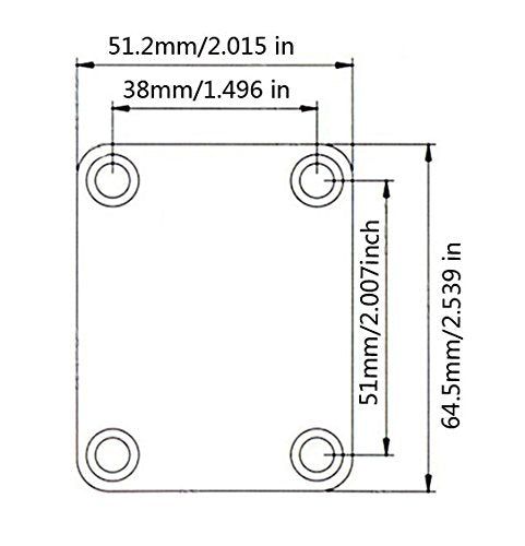 Greenten Black 4 Bolt Neck Plate Plain,Roller String Trees String Tree Guide Retainer With Screws For Fd Strat Tele Basses Repla