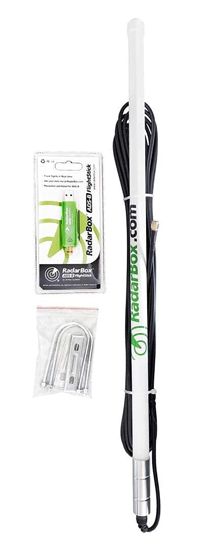 Airnav Radar Ads B 1090 Mhz Outdoor Antenna With Sma Connector And Radarbox Flightstick Bundle