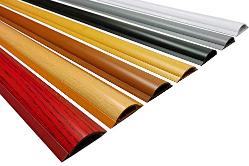 Electriduct Cable Shield Floor Cord Cover CSX-2 PVC Wire Protector 58 Inch - Wood Grain