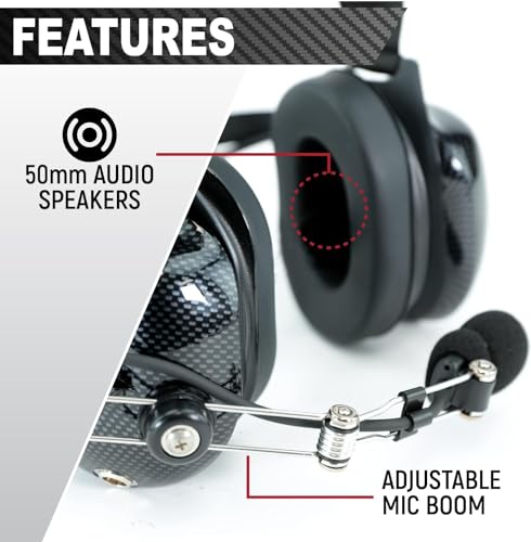 Rugged Radios H41 Behind The Head Headset For Racing Radios Industrial Electronics Features Noise Reduction Volume Control 5 Pin