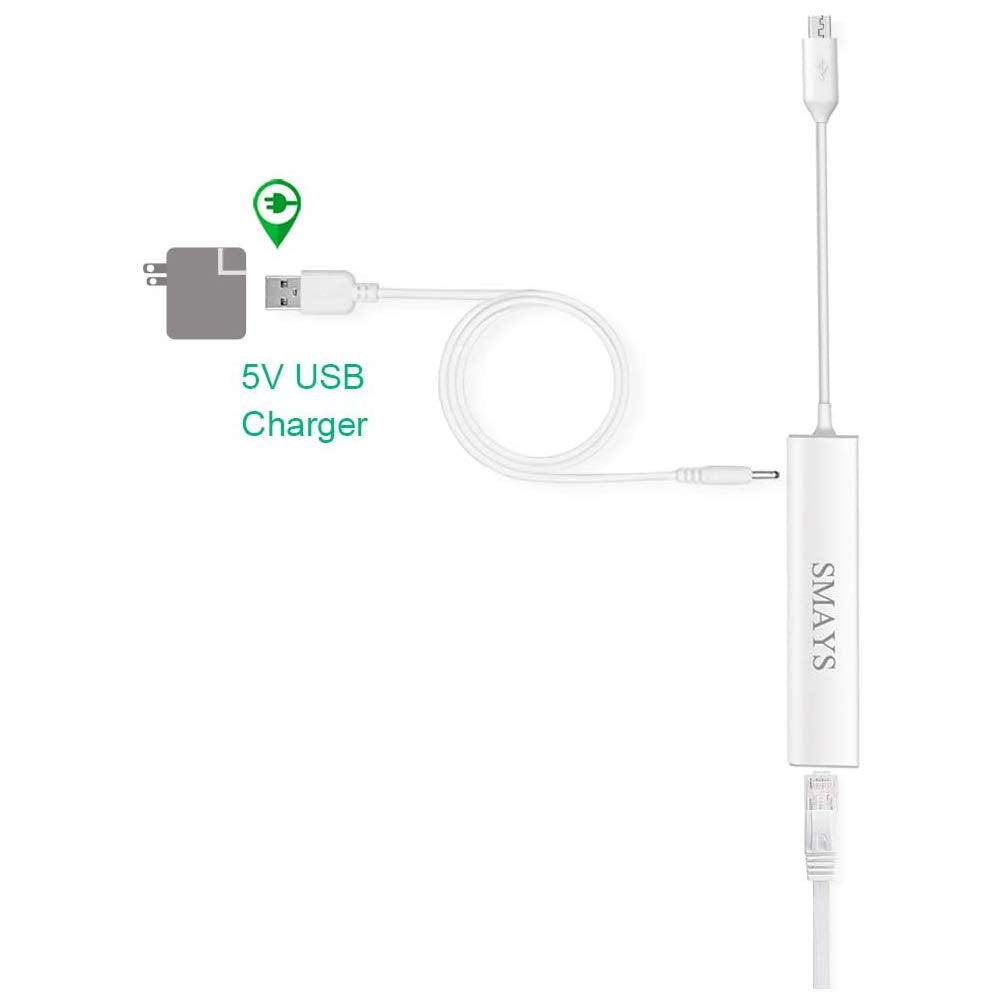 Micro Usb Otg Hub Ethernet Adapter For Raspberry Pi Zero, Android Tablet, Google Chromecast Stick   Powered Usb Otg Hub