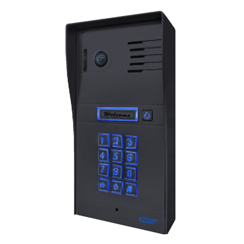 Gbf Smart Video Door Phone & Doorbell Intercom System With A Smart Keypad(Pl963Pmbl Poe)  1080P Camera, Built In Poe, Control Tw