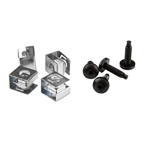 Startech.Com 10 32 Server Rack Screws   50 Pack   Network Rack Screws And Clip Nuts For Rack Mount Server Cabinet Or Enclosure (