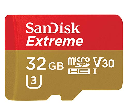 Sandisk Extreme   Flash Memory Card   32 Gb   Microsdhc Uhs I   Gold, Red