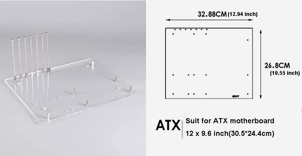 Ediy Pc Open Frame Test Bench Itx Atx Mini Itx Matx Eatx Motherboard Transparent Acrylic Overlock Computer Case Diy Mod Base Sta