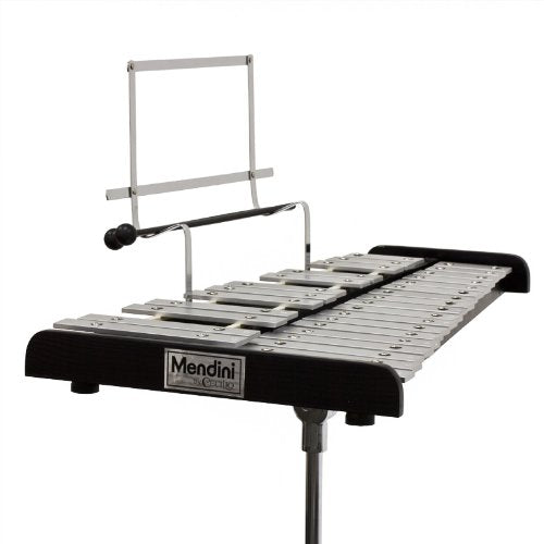 Mendini By Cecilio Student Beginner Glockenspiel Bell Kit With Muted Practice Pad, A Pair Of Glockenspiel Mallets, Wooden Drum S