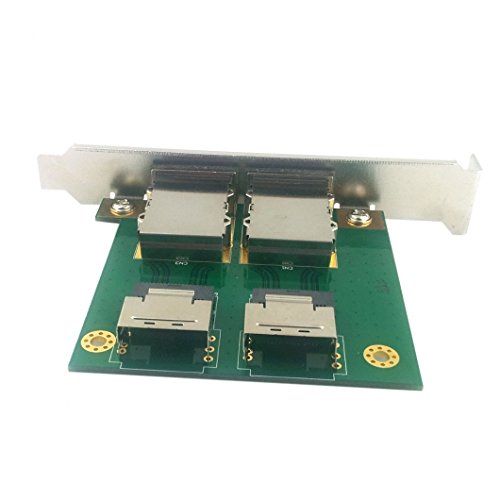 Chenyang Mini Sas 2 Sff 8088 To 2 Sff 8087 Hd Data Server Converter Adapter With Bracket