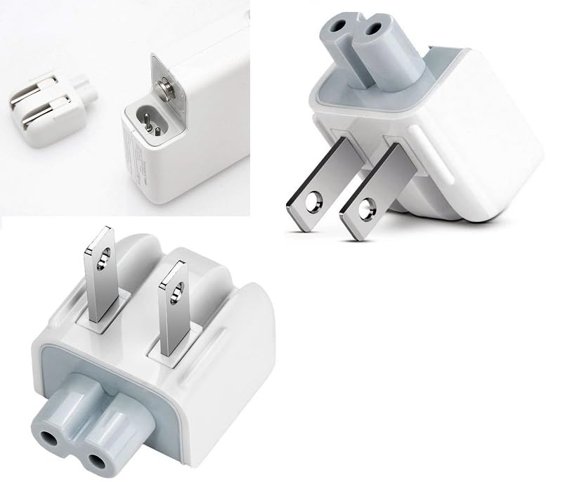 2 Pcs Mac Ac Wall Adapter Plug Duckhead Us Wall Charger Ac Cord Us Standard Duck Head For Macbook Mac Ibook/Iphone/Ipod Ac Power