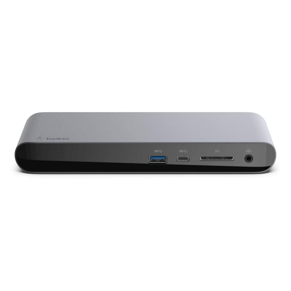 Belkin Thunderbolt 3 Dock Pro with 2.6 ft Thunderbolt 3 Cable (Thunderbolt Dock for macOS and Windows) Dual 4K @60Hz, 40 Gbps Transfer Speeds, 85 W Upstream Charging