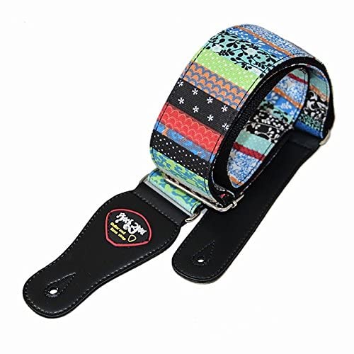 Ubersweet GreenYou Acoustic & Electric Guitar Strap Belt Also for Bass Guitar, Resonators, Banjos & Mandolins 115145CM Length